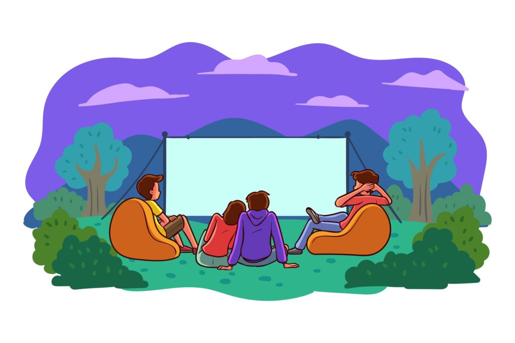 Marché et ciné plein air